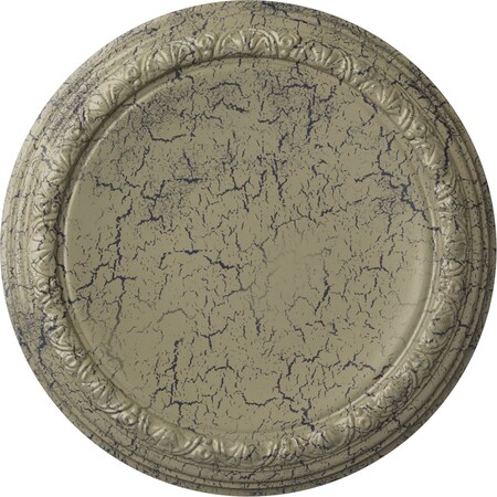 Carlsbad Ceiling Medallion (Fits Canopies up to 14 1/4"), 19 1/2"OD x 1 3/4"P, Castle Stone Crackle